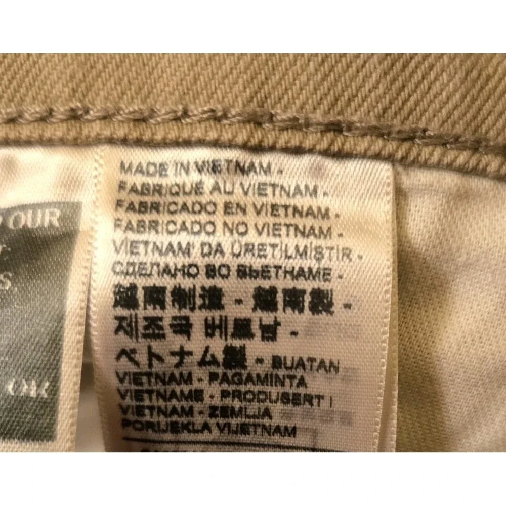 Levi's 511 Slim Fit Jeans Mens 44x30 (Fits 44x28)  Light Tan Beige Stretch Denim